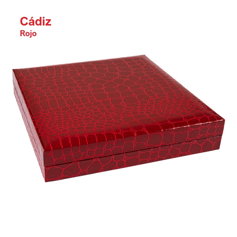 Estuche Cádiz aderezo 160x160x32 mm.